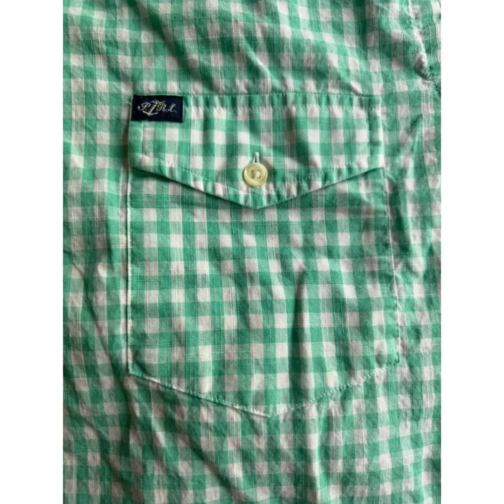 Polo Ralph Lauren Men's Classic Fit Teal Gingham Short Sleeve Shirt - Size XXL